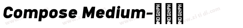 Compose Medium字体转换
